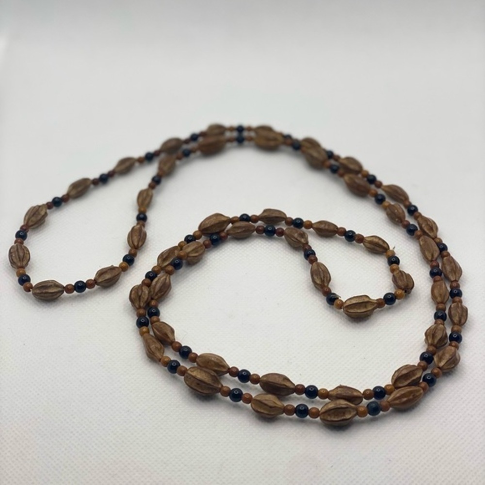 Handmade Vintage 1960s Cardamom Pod Necklace‎